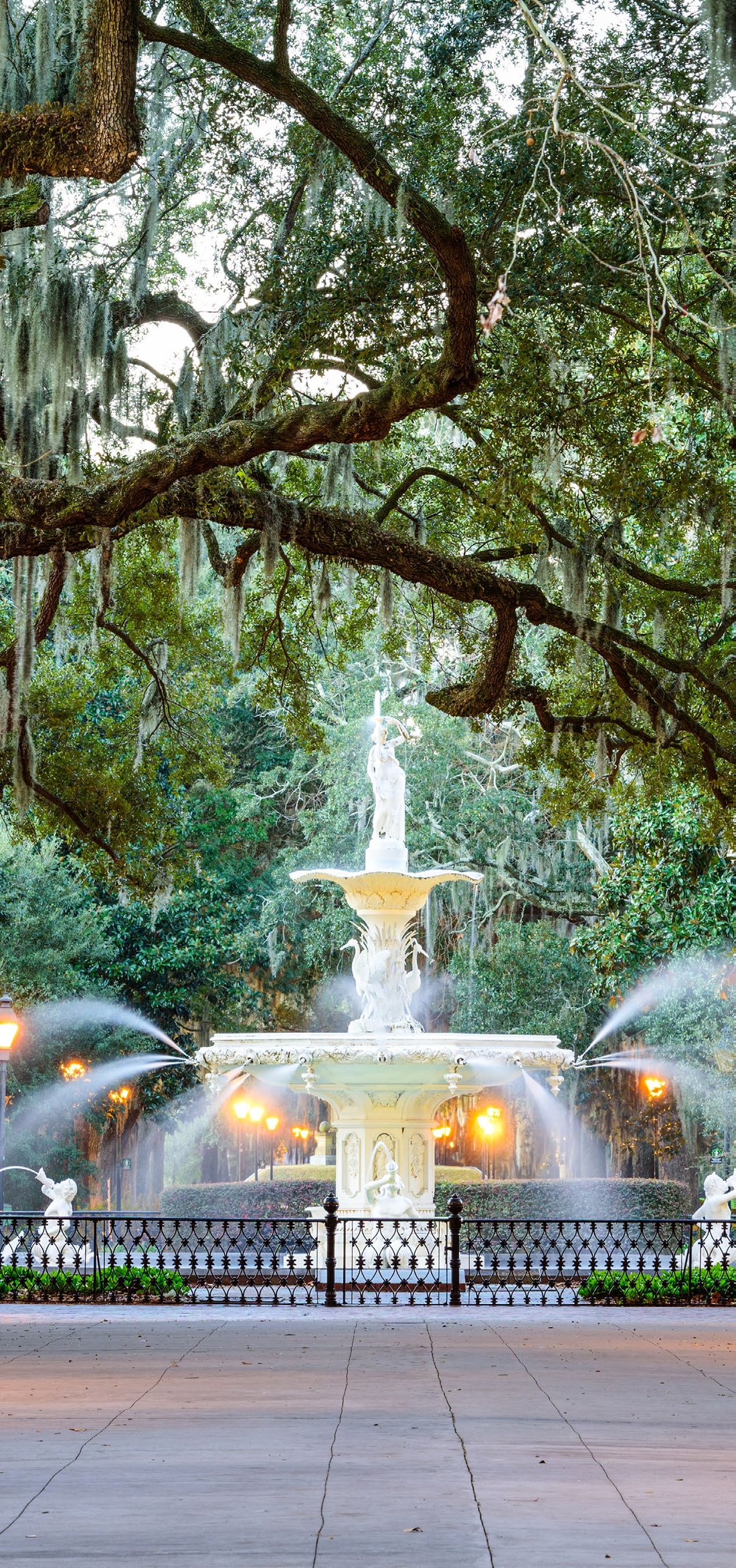 Forsyth Park fountain in Savannah, Georgia