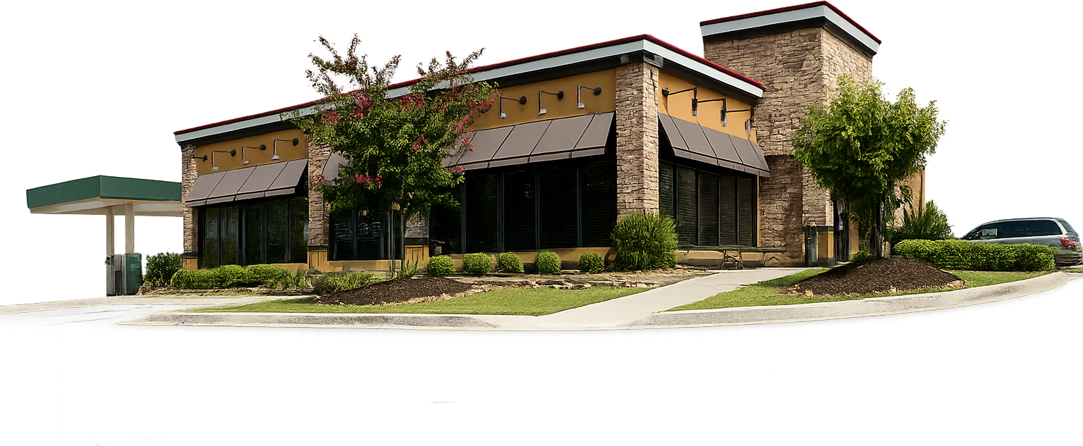 Freestanding second generation restaurant building at 110 Pooler Parkway, Pooler, GA
